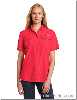 camisa-columbia-manga-corta-roja