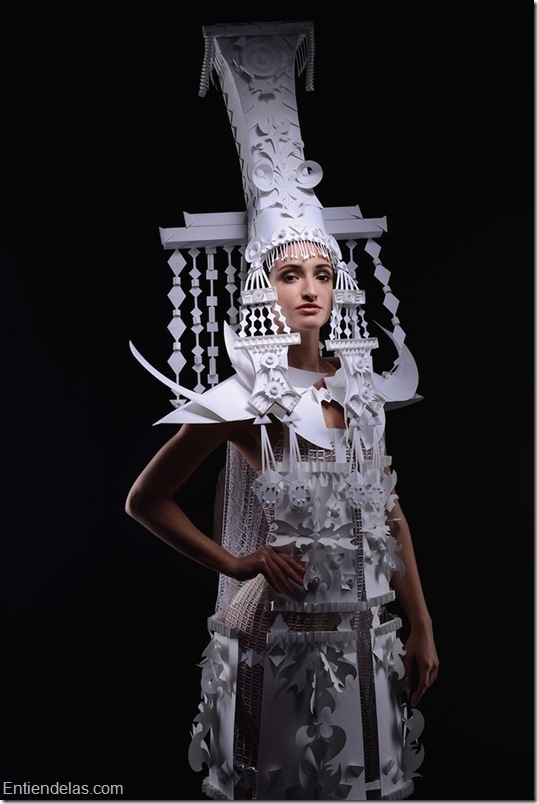 ¡Creatividad! Vea estos asombrosos vestidos hechos solo con papel